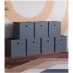 Lassic Vida Designs Durham Cube Storage Basket, Set of 7 Grey
