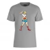 Warner Brothers WB 100 Wonder Woman Lola Bunny T-Shirt Grey