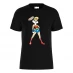 Warner Brothers WB 100 Wonder Woman Lola Bunny T-Shirt Black
