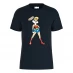 Warner Brothers WB 100 Wonder Woman Lola Bunny T-Shirt Navy