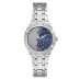 Guess Afterglow Stainless Steel Fashion Analogue Quartz Watch Silver/Blue