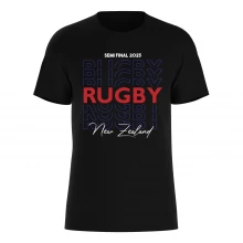 Мужская футболка с коротким рукавом Team Team New Zealand Rugby Semi Finals 2023 T-shirt