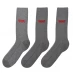 Levis 3 Pack Crew Socks Grey