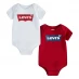 Levis Levis 2pc Batwing T-Shirts Unisex Babies White 001