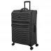 IT Luggage Precursor Expandable 8 Wheel Suitcase Charcoal