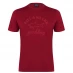 Paul And Shark Tonal Printed T Shirt Burgundy