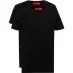Hugo Hugo Boss 2 Pack Tshirt Mens Black 001