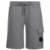 CP COMPANY Boys Lens Fleece Shorts Grey 60926