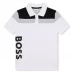 Boss Boss Large Logo Polo Shirt Juniors White 10P