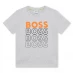Boss Boss Multi Logo T-Shirt Junior Boys Grey A32
