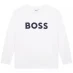 Детская футболка Boss Boss Large Logo T-Shirt Junior Boys White 10P