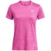 Жіноча футболка Under Armour Tech Twist Crew T-Shirt Ladies Rebel Pink