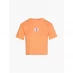 Жіноча футболка Calvin Klein Jeans Badge Rib Short Sleeve T Shirt Crushed Orange