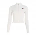 Tommy Jeans Badge zip through sweater Ancient White