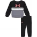 Детский спортивный костюм Under Armour Armour Pieced Branded Logo Hoodie Set Baby Boys Black