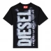 Diesel Boys Just Logo T-shirt Black K900