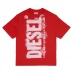 Diesel Boys Just Logo T-shirt Red K438