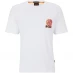 Boss Graphic Print T-Shirt White 100