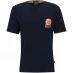Boss Graphic Print T-Shirt Blue 404