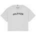 Tommy Hilfiger Monotype Short Sleeve T-Shirt Juniors White YBR
