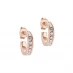 Ted Baker SEENITA Crystal Small Hoop Earrings For Women Rose Gold