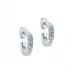 Ted Baker SEENITA Crystal Small Hoop Earrings For Women Silver