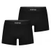 Мужские трусы Firetrap 2 Pack Boxer Shorts Black / Black