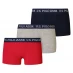 Детское нижнее белье US Polo Assn 3 Pack Boxer Shorts Nvy/Rd/Gry