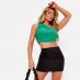 Жіноча футболка I Saw It First One Shoulder Ruched Slinky Crop Top BRIGHT GREEN