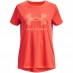 Детская футболка Under Armour Tech™ Print Fill Big Logo Short Sleeve Girls Orange