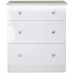Homelife Studio Lumiere Assembled 3 Drawer LED Chest White