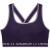 Under Armour Armour Medium Support Crossback Bra Womens Purple Switch