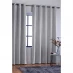 Homelife Crinkle Woven Blackout Eyelet Curtains Silver
