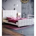 Lassic Vida Designs Valentina Double Bed Light Grey Velvet