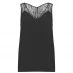 French Connection French Connection Lace Trim Vest Womens Black