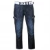 Мужские джинсы Airwalk Belted Cargo Jeans Mens Dark Wash
