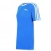 Женская футболка adidas Essentials 3 Stripe T Shirt Ladies Blue/White