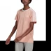 Женская футболка adidas Essentials 3 Stripe T Shirt Ladies Ambient Blush