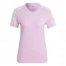Женская футболка adidas Essentials 3 Stripe T Shirt Ladies Violet/White