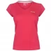 Жіноча футболка LA Gear V Neck T Shirt Ladies Brt Pink