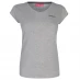 Жіноча футболка LA Gear V Neck T Shirt Ladies Ice Grey Marl
