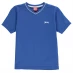 Детская футболка Slazenger V Neck T Shirt Junior Boys Royal Blue
