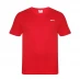 Мужская футболка с коротким рукавом Slazenger V Neck T Shirt Mens Deep Red