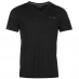 Мужская футболка с коротким рукавом Pierre Cardin V Neck T Shirt Mens Black