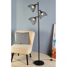 Homelife Hudson 3 Light Metal Wire Floor Lamp