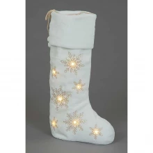 Snowtime Snowtime 60cm Snowy Days Standing LED Stocking