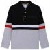 Женская шапка Boss Long Sleeve Stripe Polo Shirt Black 09B