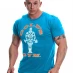Детская футболка Golds Gym Muscle T Shirt Mens Turquoise/Orang