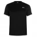 Мужская футболка с коротким рукавом Slazenger Court T Shirt Mens Black