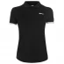 Женская футболка Slazenger Court Polo Shirt Ladies Black